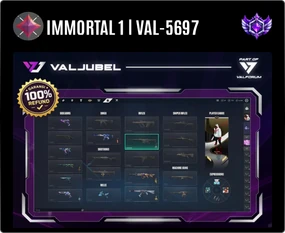 Akun Immortal 1 VAL-5697, level 204